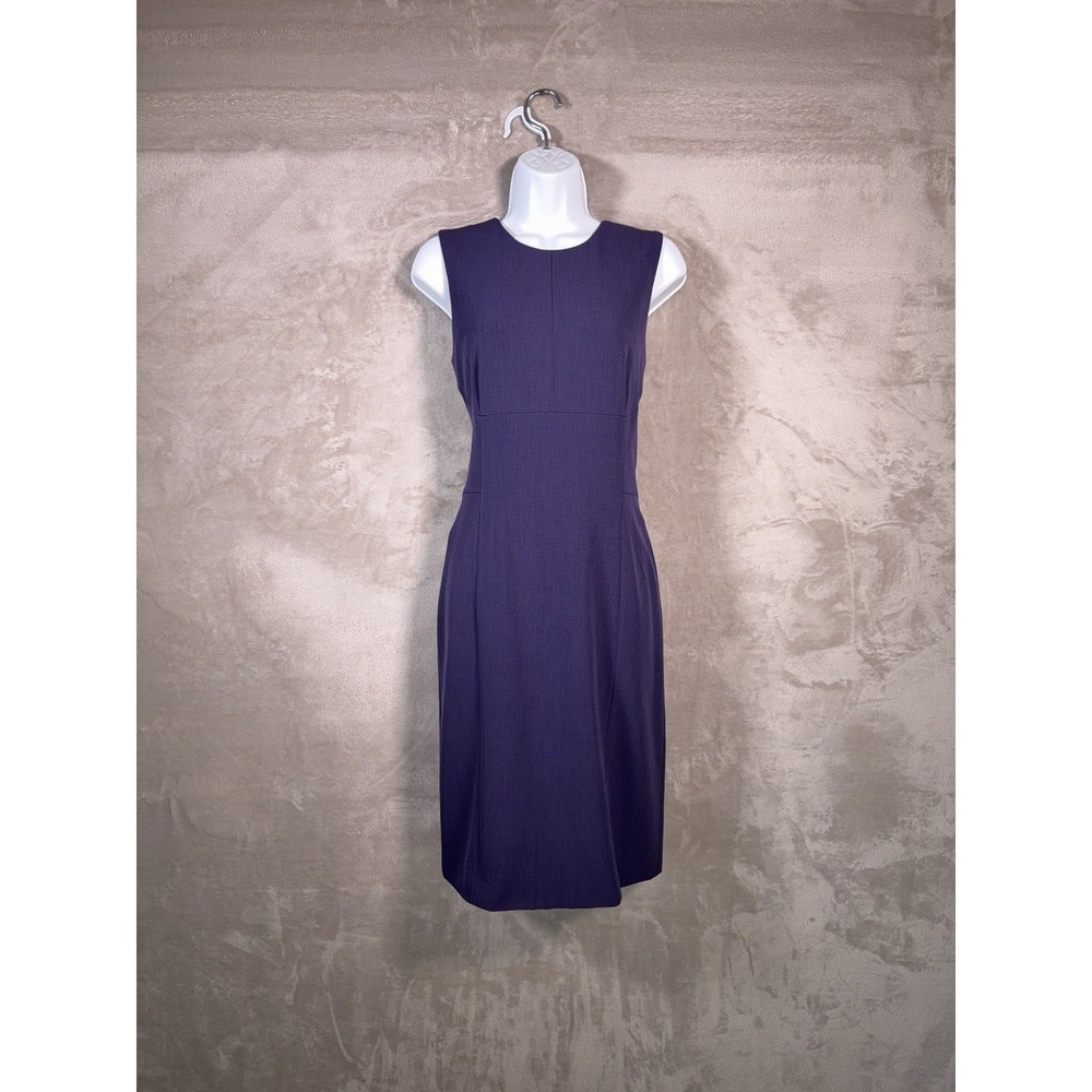 MM. LaFleur Dress Womens Size 6 Purple Sheath Career Office Business Casual